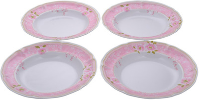 Ektra Melamine Plates, Set of 4, Pink Small Plates(4 Small Plates) at flipkart