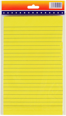 

PIGLOO Self-Stick Sticky Note Pad 100 Sheets Ruled, 4 x 6 inch, Yellow, 1 Colors(Yellow)