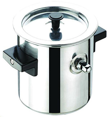 

JVL Milk Boiler Double Handle Pot 1 L with Lid(Stainless Steel, Induction Bottom)