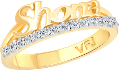 

Vighnaharta Romantic Word "SHONA" for Women and Girls - [VFJ1264FRG14] Alloy Cubic Zirconia Gold-plated Plated Ring