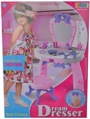 Hamleys Comdaq Dressing Table & Vanity Set - 23 Pieces (Pink)
