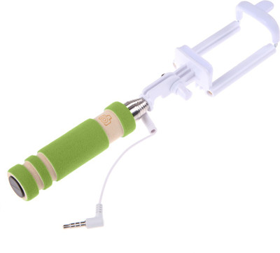 

Flipfort Shopping Mall Cable Selfie Stick(Green)