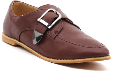 

Shuberry Monk Strap Shoes For Women(Brown