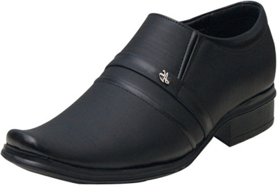 

Gubatti Men's Black Formal Shoes + Slip On For Men(Black