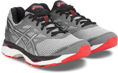 Asics GEL-CUMULUS 18 Running Shoe For Men(White, Grey, 9793
