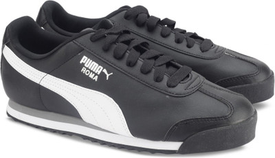 

Puma Roma Basic Sneakers For Men(Black, Black-white-puma silver