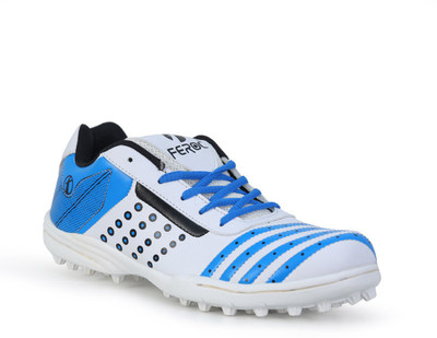 

Feroc White Blue Turbo Cricket Shoes For Men(Multicolor