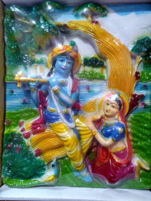 

Zelator Shri Gopi krishna wall decor and Gift Decorative Showpiece - 26 cm(Plastic, Multicolor)