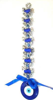 

THE FAMILY STORE TFS 7 HRS EVL EYE Decorative Showpiece - 11 cm(Plastic, Multicolor)