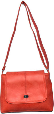 

fashionkite Girls Casual Orange PU Sling Bag