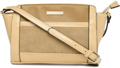

Addons Women Casual Beige PU Sling Bag