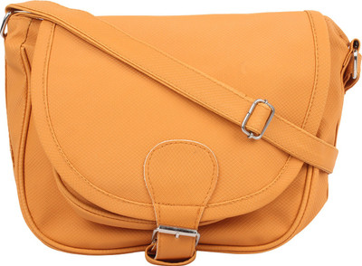 

Cottage Accessories Girls Casual Orange PU Sling Bag