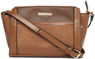

Addons Women Casual Tan PU Sling Bag