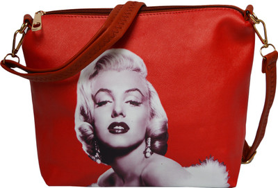 

Fashion Knockout Girls Casual Red PU Sling Bag