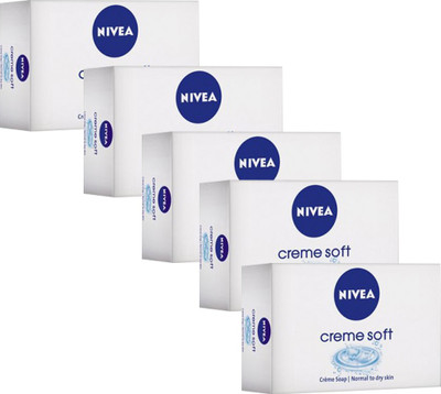 

Nivea Creme Soft Soap Pack of 5(75 g, Pack of 5)