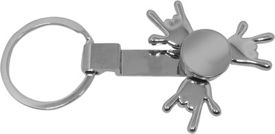 

Montez 2 IN 1 Victory Metal Keychain cum Fidget Spinner Toy(Multicolor)