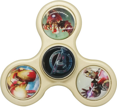 

Montez Super Hero Ironman Matt Finish Fidget Spinner Toy(Multicolor)
