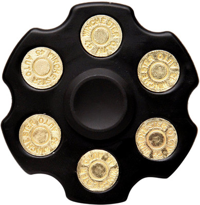

parishi and w Fidget Spinner Revolver Bullet Hand Spinner EDC Focus(Black, Gold)