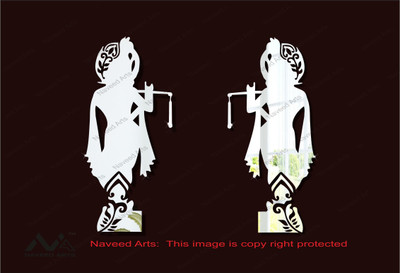

naveed arts  Acylic sticker Sticker(Pack of 2, Silver