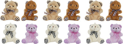 

Aarushi Stuffed Teddy Bear - 9 cm(Multicolor)