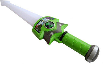 

SS Traders Ben 10 Audible Glowing Action Sword Toy For Kids with Music - Good Gift(Multicolor)