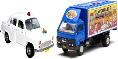 

MN OVERSEAS World Mobile Bank Car with VIP Car(Multicolor)
