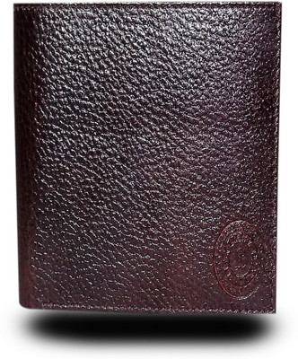 

Saansh Men Brown Genuine Leather Wallet(6 Card Slots), Dark brown
