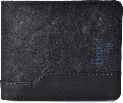 

Baggit Men Black Artificial Leather Wallet(6 Card Slots)
