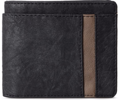 

Baggit Men Black Artificial Leather Wallet(6 Card Slots)