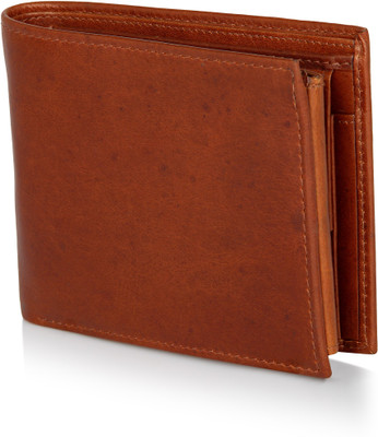 

Leather Zentrum Men Tan Genuine Leather Wallet(9 Card Slots)