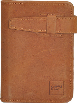

CANVAS & AWL Men Tan Genuine Leather Wallet(3 Card Slots)