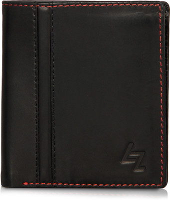 

Leather Zentrum Men Black Genuine Leather Wallet(6 Card Slots)
