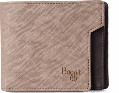

Baggit Men Beige Artificial Leather Wallet(6 Card Slots), Smoke