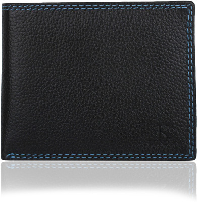 

K London Men Black Genuine Leather Wallet(7 Card Slots)