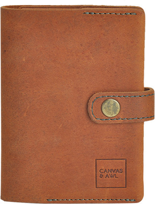 

CANVAS & AWL Men Brown Genuine Leather Document Holder(2 Card Slots)