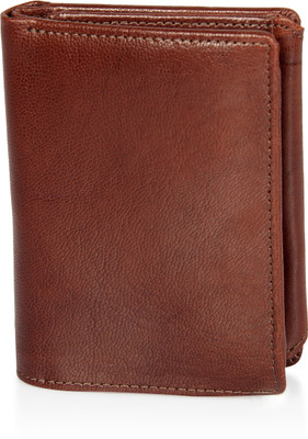 

Leather Zentrum Men Tan Genuine Leather Wallet(15 Card Slots)