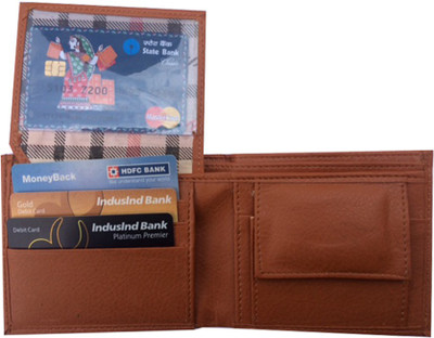 

Printz Boys Tan Genuine Leather Wallet(5 Card Slots), Tan0002