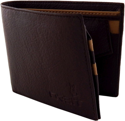 

Orbit Men Brown Genuine Leather, Fabric Wallet(5 Card Slots)