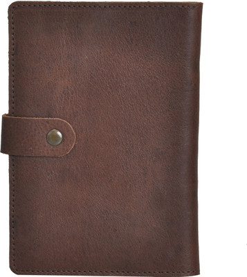 

CANVAS & AWL Boys Brown Genuine Leather Document Holder(1 Card Slot)