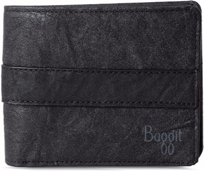 

Baggit Men Black Artificial Leather Wallet(6 Card Slots)