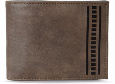 

Baggit Men Beige Artificial Leather Wallet(6 Card Slots), Smoke