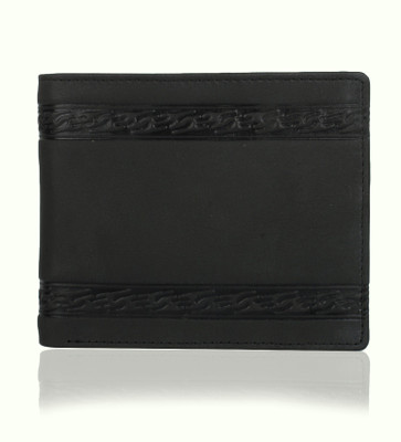 

K London Men Black Genuine Leather Wallet(4 Card Slots)