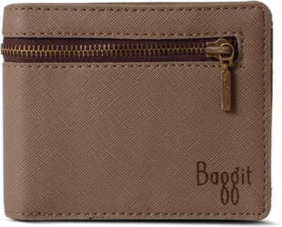 

Baggit Men Beige Artificial Leather Wallet(6 Card Slots), Smoke