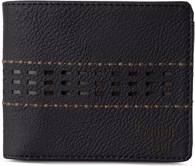 

Baggit Men Black Artificial Leather Wallet(6 Card Slots)