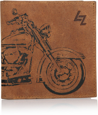 

Leather Zentrum Men Brown Genuine Leather Wallet(4 Card Slots)