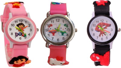 SS Traders Spiderman & Dora Kids Watch - B'day Retrun Gift Watch  - For Boys & Girls   Watches  (SS Traders)