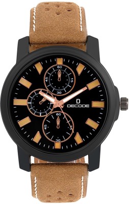 Decode 2002 Black Brown Collection Dummy Dummy Chronograph Watch  - For Men   Watches  (Decode)