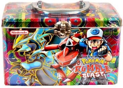 

Assemble Pokemon Trading cards Game Rumble Blast Tin Box.(Multicolor)