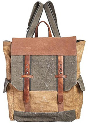 

Mona B Up-Cycled Canvas Sebastian Backpack Bag 20 L Backpack(Multicolor)