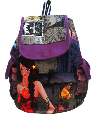 

alice bkp41 5 L Backpack(Multicolor), Purple